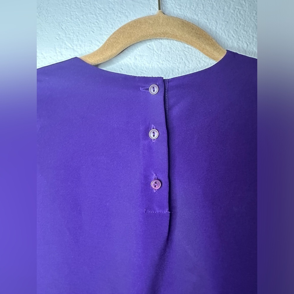 Vintage Sophisticates By Pendleton Purple Blouse Women’s Size 16 - Picture 8 of 10